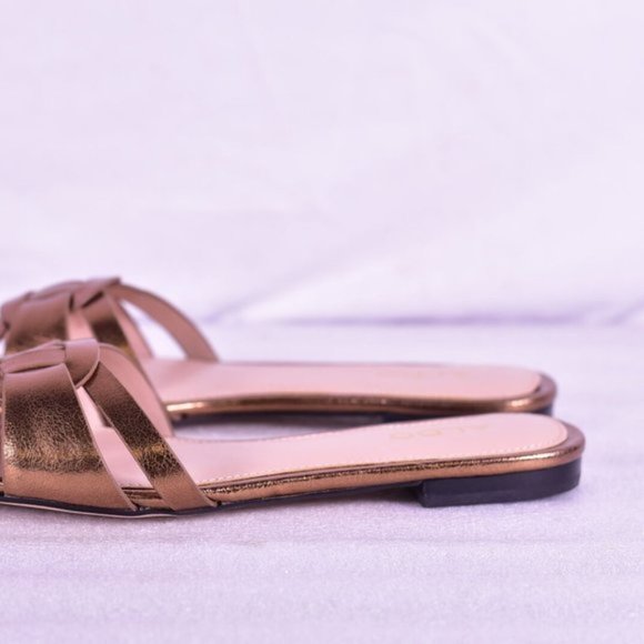 ALDO Astirassa Bronze Slide Sandals NEW IN BOX - Picture 8 of 14